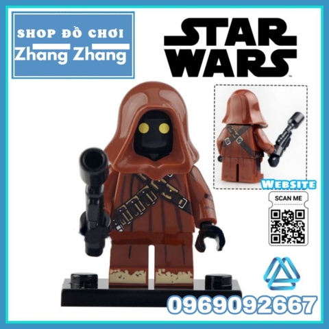 Xếp hình Mô hình Ahsoka  - Dark Trooper - Mandalorian - Moff - Boba Fett - Luke Skywalker - Jawa Lego Minifigures WM6121