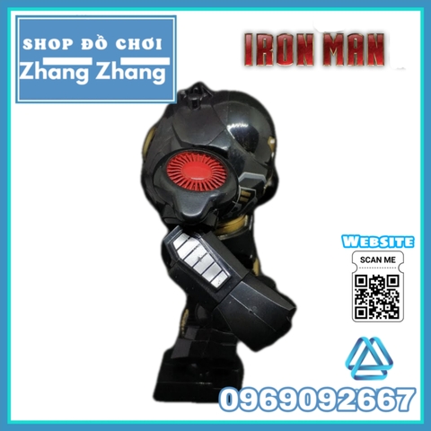 Xếp hình Black anti - Hulkbuster Heavy Iron man Siêu anh hùng Marvel  Avengers Bigfigures Lego Minifigures Decool 0313