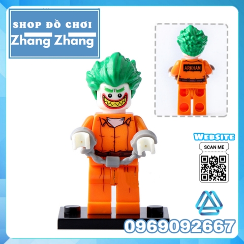 Xếp hình Batman Barbara và Poison Ivy Joker Catwoman - Aaron Cash - Penguin - Riddler Lego Minifigures Pogo PG8041