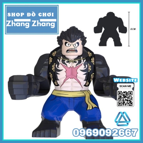 Xếp hình Luffy gear 4 Boundman Đảo hải tặc trong One Piece mới nhất Lego Minifigures Koruit XP235