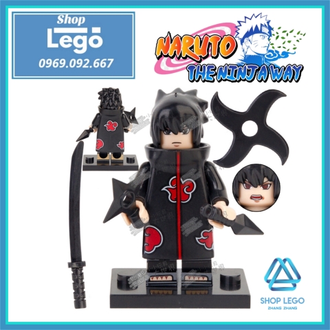 Xếp hình Naruto Uchiha Sasuke - Yahiko - Kisame Hoshigaki - Hidan - Uchiha Itachi Lego Minifigures KDL801