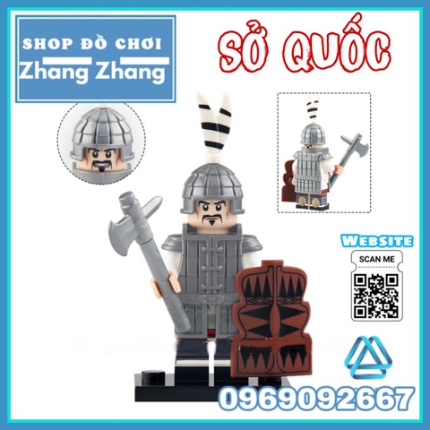 Đồ chơi xếp hình quân lính nước Sở thời Xuân thu chiến quốc Minifigures Koruit KT1093
