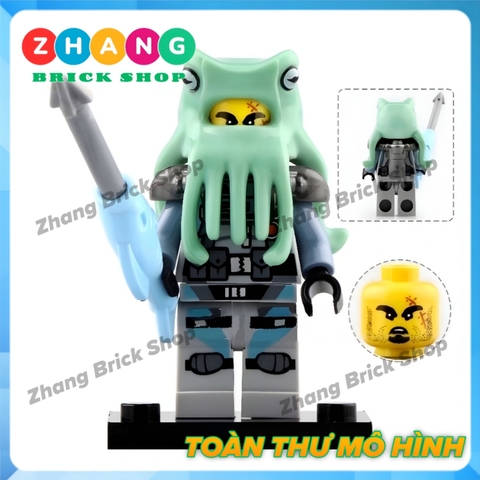 Mô hình nhân vật Ninja Movie Rắn Slirthaa Snike Chokun Snappa Wu Shark Army Jelly Four Eyes Garmadon Lele A049 056