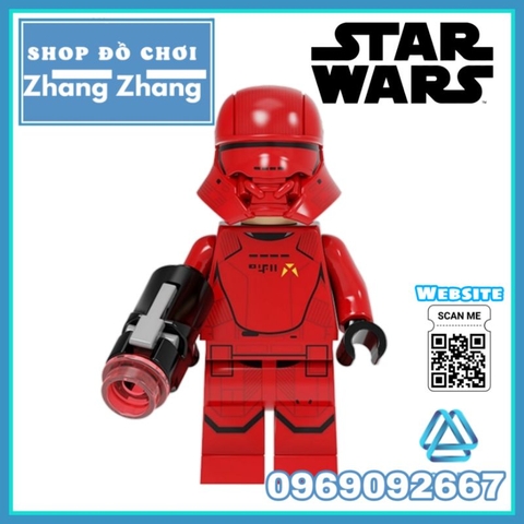Đồ chơi xếp hình Star Wars gồm Storm Trooper - Imperial Crew Astromech Droid Tusken Raiden Jawa Minifigures POGO PG8288