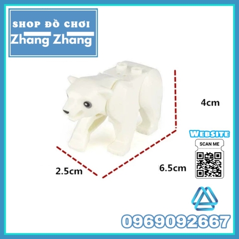 Xếp hình thế giới động vật Báo đốm Hổ vằn Nai sừng tấm bò sữa Lego Minifigures JM001