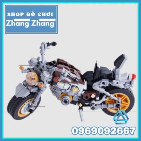 Xếp hình xe motor Yamaha mới nhất Lego Minifigures Sembo Block 701111