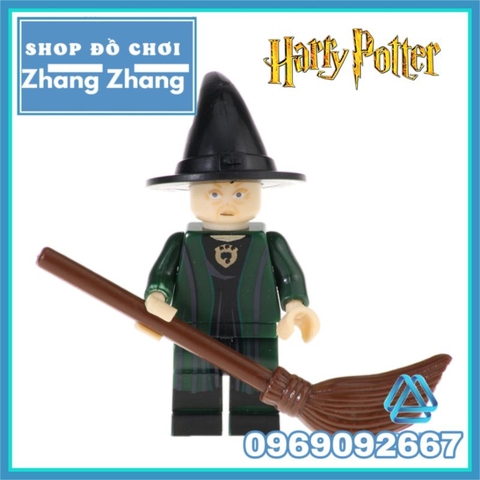 Đồ chơi xếp hình Harry Potter Hermione Dumbledore Minerva Dolores Ron Weasley Snape Minifigures POGO PG8133