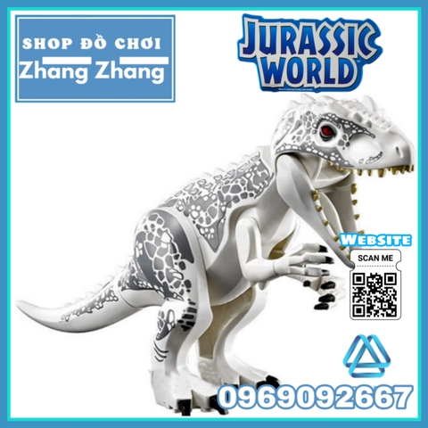 [29cm] Xếp hình Khủng long bạo chúa Indominus rex trong Công viên kỷ Jura - Jurassic Park Lego Minifigures Lele L033