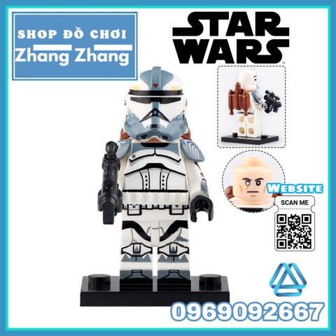 Xếp hình Star Wars Regiment - Wolf Pack - Commander Thorne - Camino Guard - Purgatory - Horn Lego Minifigures KT1043