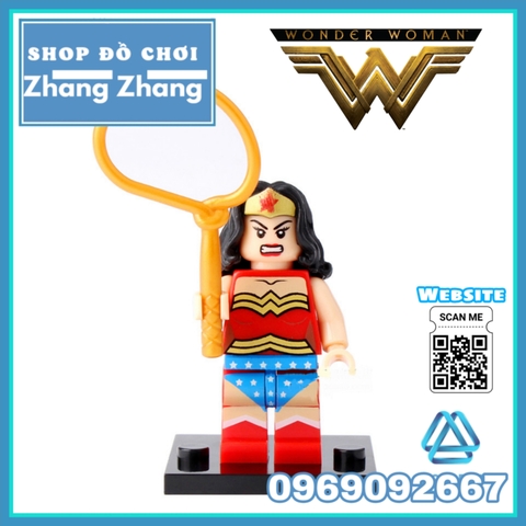 Xếp hình Aquaman Mr Fantastic Catwoman Joker Nick Fury Human Torch Wonder Woman DC Comics Lego Minifigures Xinh 051 059