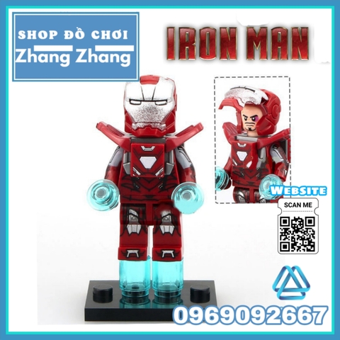 Xếp hình Iron Man Captain Marvel Space Captain America MK39 MK47 Scuba Ironman Lego Minifigures Decool 0244 0249
