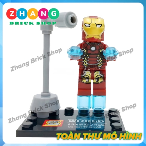 Xếp hình Avengers: Age of Ultron Henchman Ultron Sentry Baron Struker Quick Silver Black Widow Lego Minifigures SY276