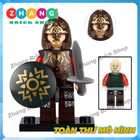 Xếp hình The Hobbit Theoden - Eomer - Rohan - Wormtongue - Boromir - Aragorn - Bowman Lego Minifigures Pogo PG8031