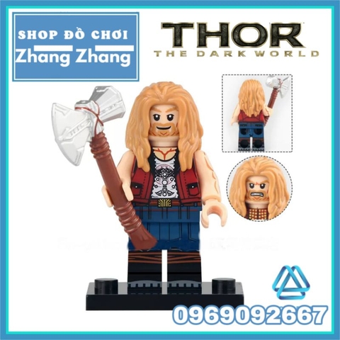 Đồ chơi xếp hình Thần sấm Thor Valkyrie Jane Foster Korg Zeus Groot Minifigures Koruit KT1062
