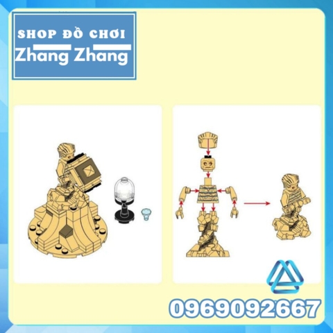 Xếp hình Titans Superboy Atom Smasher Metamorpho Negative Iron Man Vulture Stan Sandman Lego Minifigures Kopf KF6072