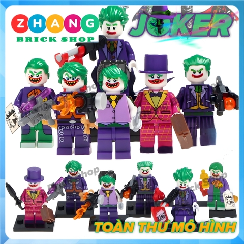 Mô hình nhân vật Gã hề Joker Clown trong người dơi Batman Decool 0289 0294 Zhang Brick Shop