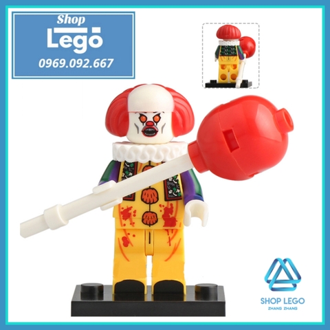 Xếp hình IT - Tên hề ma quái Pennywise Beverly George Chosen Jacobs Lego Minifigures Koruit KT1012