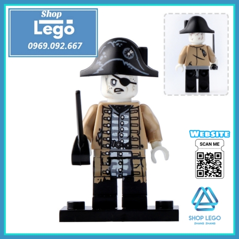 Xếp hình Cướp biển vùng Caribe Jack Sparrow - Carina - Salazar - Henry Lego Minifigures Pogo PG8048