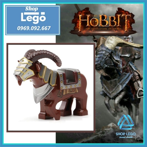 Xếp hình Sơn dương Bighorn Sheep Mount mãnh thú của người lùn trong The Hobbit Lego Minifigures Xinh XH1536