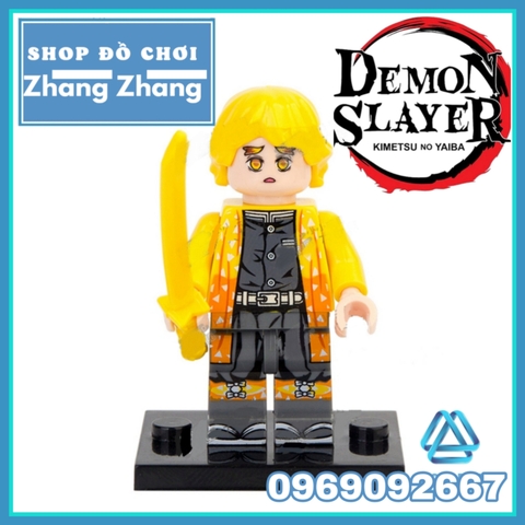 Xếp hình trò chơi Kimetsu No Yaiba / Demon Slayer với Nezuko Kamado và Tanjiro Kamado Lego Minifigures POGO PG8291