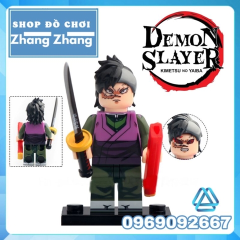 Đồ chơi xếp hình Demon Slayer Kimetsu no Yaiba Thanh gươm diệt quỷ Shinazugawa Genya Minifigures WM6137