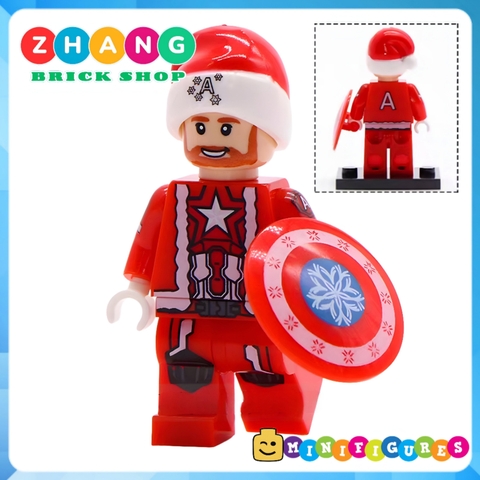 Xếp hình Giáng sinh Christmas Siêu anh hùng Marvel Lễ phục sinh Lego Minifigures Xinh X0275