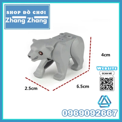 Xếp hình thế giới động vật Báo đốm Hổ vằn Nai sừng tấm bò sữa Lego Minifigures JM001