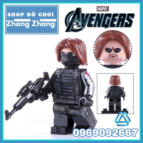 Xếp hình Bucky - Sam Wilson - Winter Soldier - Karli- Baron Zemo- Falcon - Captain America Lego Minifigures WM6117