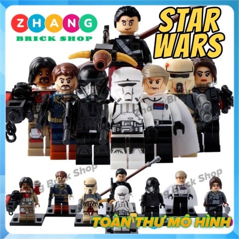 Xếp hình Star Wars Imwe - Jyn Erso - Stormtrooper - Malbus - Death Trooper - Orson Andor Lego Minifigures Xinh X0139