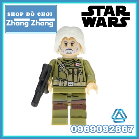 Đồ chơi Xếp hình Star Wars Skywalker - Han Solo - Yoda Admiral  - Rebellion - Sabine - Rose - Jabba Minifigures POGO PG8115