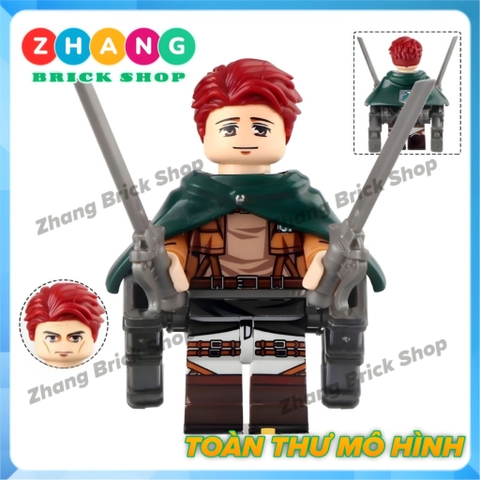 Đồ chơi xếp hình Attack on Titan Police Regiment Scout Legion Training Cops Zhang Brick Shop Minifigures WM6166