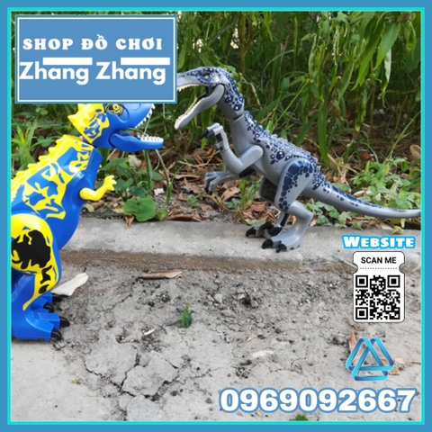 [28cm] Xếp hình Heavy Claw Dragon Công viên khủng long Jura Jurassic park Lego Minifigures MG1052 KF821