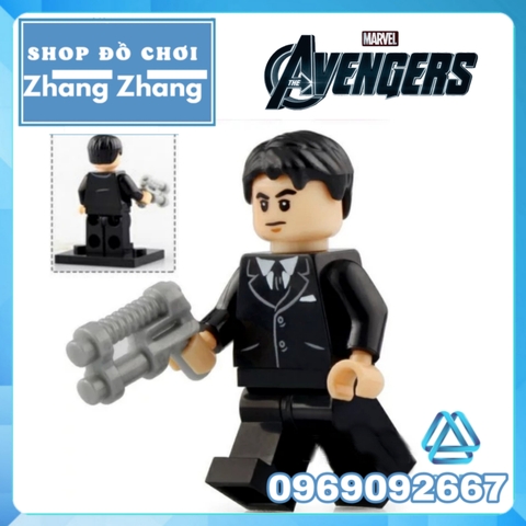Xếp hình Lego Spider-Man Far From Home Mysterio Peter Parker Nick Fury Happy Hogan Hydro Man Lego Minifigures Xinh X0249