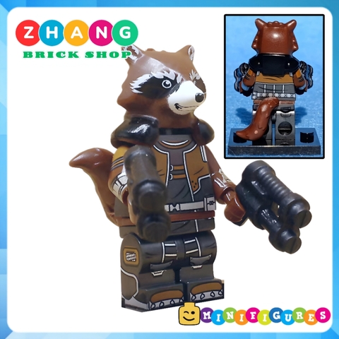 Xếp hình Iron Man
- Captain America - Deadpool
- Hawkeye
- Hulk - Rocket Racoon - Loki Lego Minifigures POGO PG8271