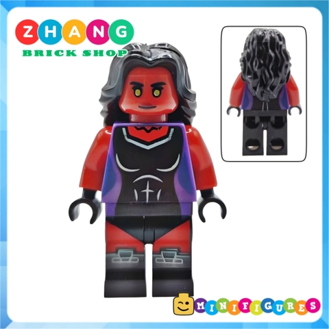 Xếp hình Hawkeye - Captain Marvel - Red She Hulk - Hulk - Spider Man Scarlet Witch Whiplash Lego Minifigures Xinh X0244