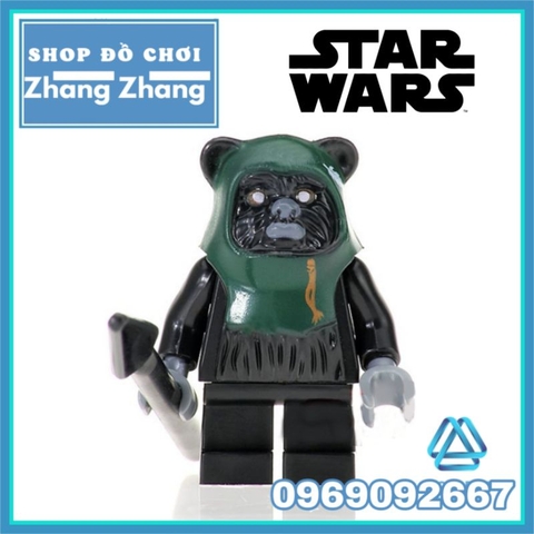 Đồ chơi xếp hình Star Wars ewok village gồm Watto Chirpa Logray Wicket Teebo Tokkat Gamorrean Minifigures POGO PG8067