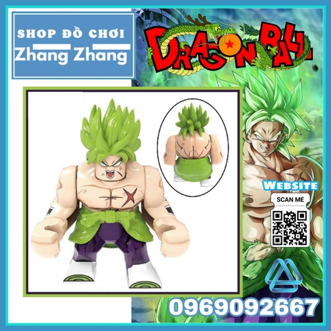Xếp hình Broly siêu sayza Hủy diệt Dragon Ball Z trong 7 viên ngọc rồng Bigfigures Lego Minifigures Kopf Kf6073 Kf747