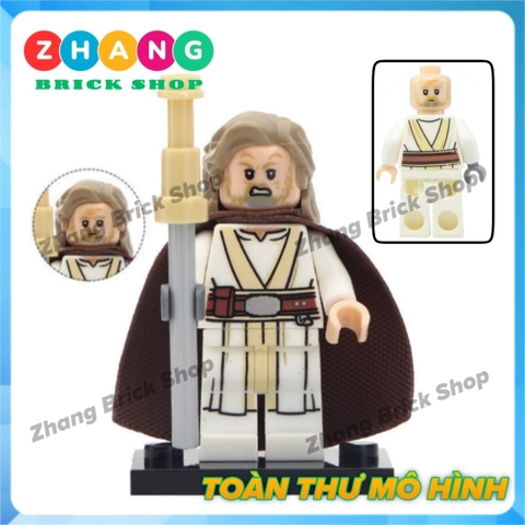 Xếp hình Star Wars Ki-Adi-Mundi - Rey - Moloch Luke Skywalker Imperial Pilot Rebel Trooper Lego Minifigures Pogo PG8116