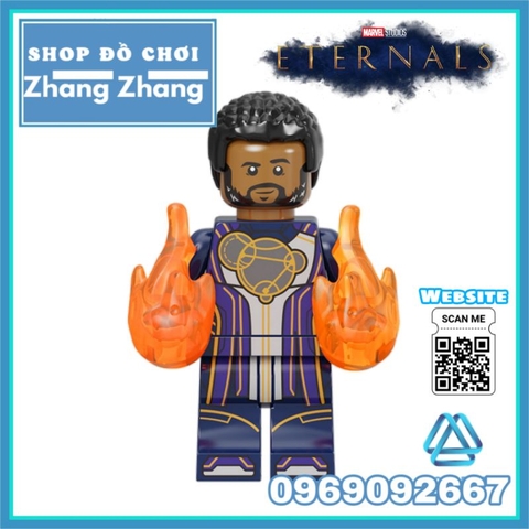 Đồ chơi xếp hình Eternals gồm Ikaris Thena Gilgamesh - Makkari Ajak Kingo - Sersi Phastos Druig Minifigures Kopf E0101