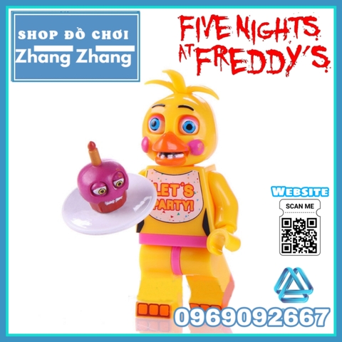Xếp hình Chica - Bonnie - Foxy Spintraft - Freddy trong Five Night at Freddy Lego Minifigures WM6074