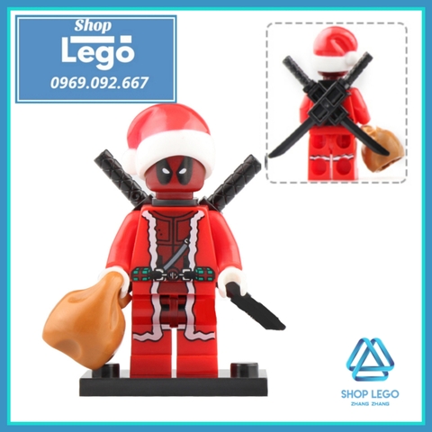 Xếp hình Giáng sinh Siêu anh hùng Marvel - X-men - Deadpool Merry Christmas 2019 Lego Minifigures Xinh X0222