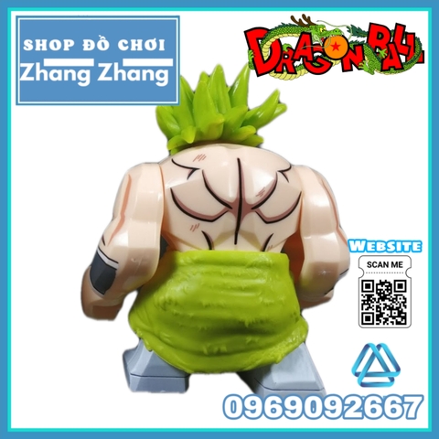 Xếp hình Broly siêu sayza Hủy diệt Dragon Ball Z trong 7 viên ngọc rồng Bigfigures Lego Minifigures Kopf Kf6073 Kf747