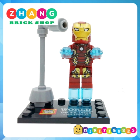 Xếp hình Avengers: Age of Ultron Henchman Ultron Sentry Baron Struker Quick Silver Black Widow Lego Minifigures SY276