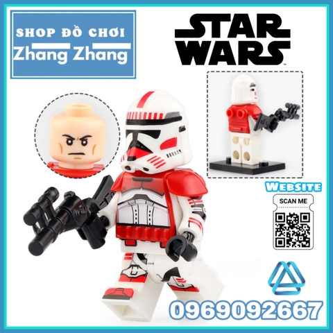 Xếp hình Star Wars Legion Coruscant Guard - Jesse - Imperial Stormtrooper Lego Minifigures Koruit KT1042