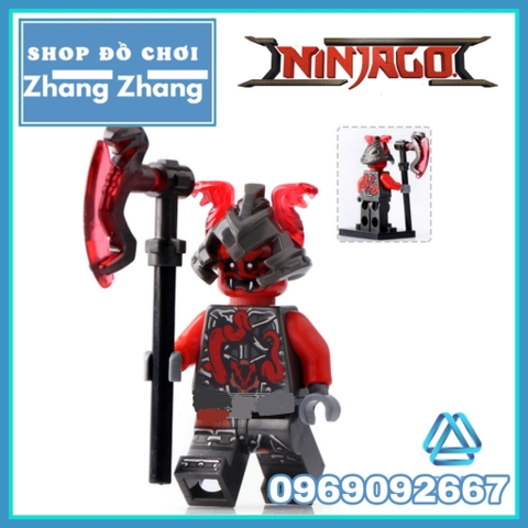 Xếp hình Ninjago Shadow - Ash - Slackjaw - Blunck - Rivett - Vermin - Raggmunk - Machia Lego Minifigures POGO PG8055
