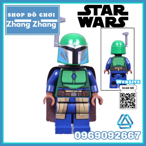 Xếp hình Star Wars Mandalorian Zuckuss Elrik Vonreg Boolio Astraal Vao Lego Minifigures POGO PG8282