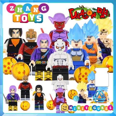 Xếp hình 7 viên ngọc rồng Dragon Ball Lego Minifigures Kopf KF6045