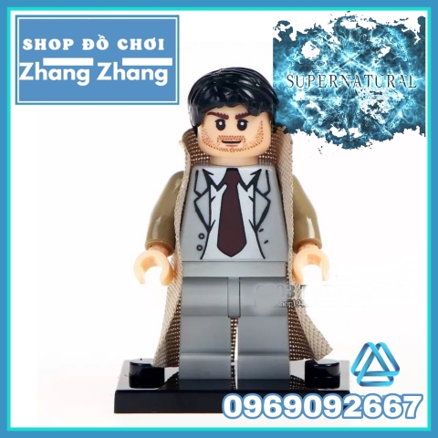 Xếp hình Supernatural anh em Dean & Sam Winchester và Castiel Lego Minifigures WM6004