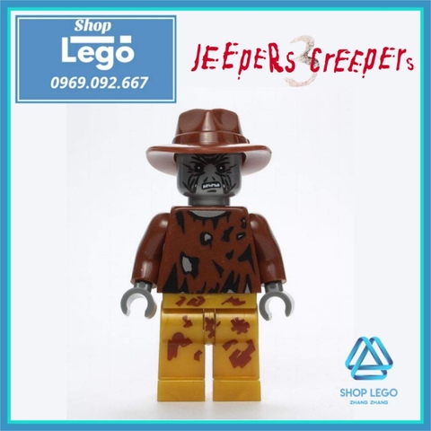Xếp hình tên sát nhân Creeper's trong phim kinh dị Jeepers Creepers Lego Minifigures Kopf KF210