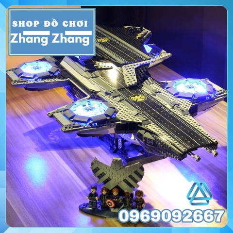 [3066 hình] Xếp hình Tàu sân bay Battleship S.H.E.L.L biệt đội Avengers Lego minifigures Decool Jisi 7100 Lepin 07043